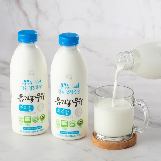 강원 청정목장유기농우유 저지방800mL보급소 주문 연결상품